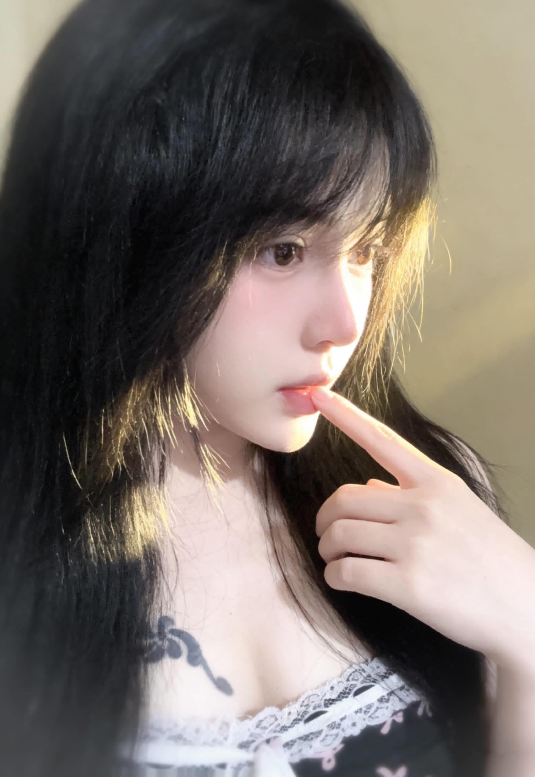 Pretty girl thinking